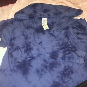 Tie dye blue hoodie